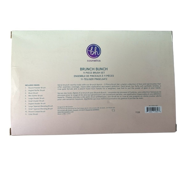 BH Cosmetics Weekend Vibes Brunch Bunch 11 Piece Full Size Makeup Brush Set -NIB - Picture 3 of 6